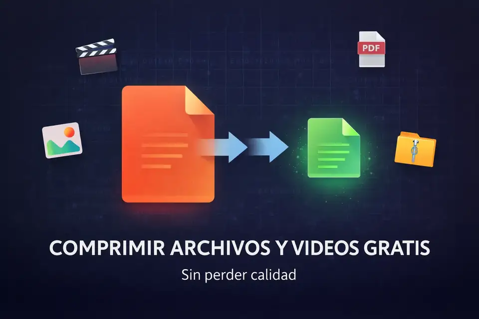 Cómo comprimir archivos y videos gratis sin perder calidad (2026