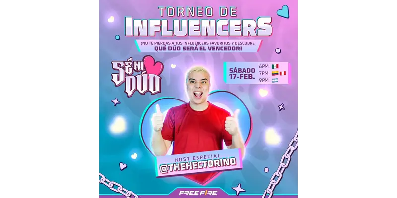 Torneo de influencer de Free Fire