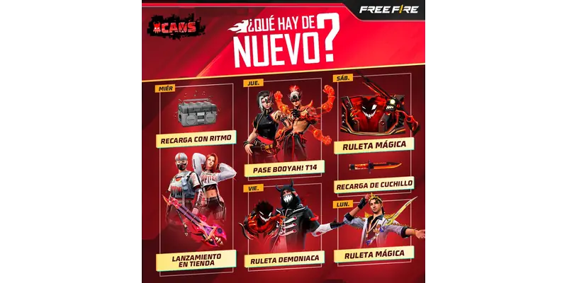 Agenda semanal de Free Fire del 30 de enero del 2024