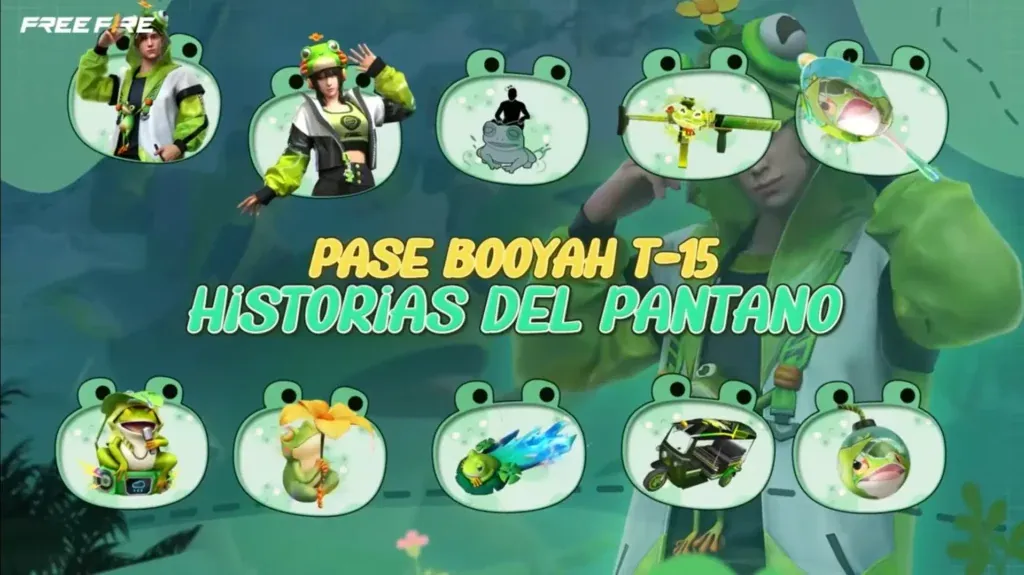 Pase Booyah Temporada 15 Historias del Pantano: el pase más misterioso y salvaje